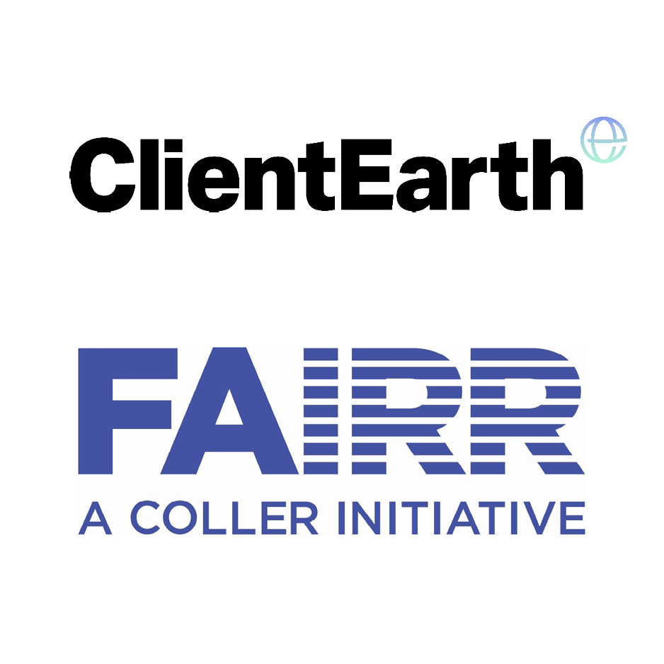 Logo ClientEarth en FAIRR initiative