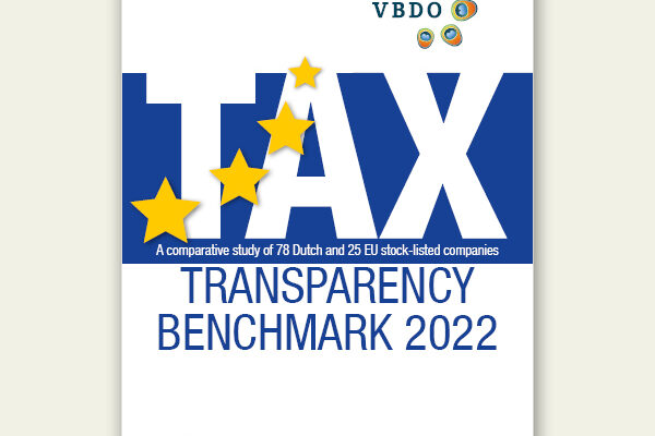 VBDO Tax transparency report 2022 voorkant