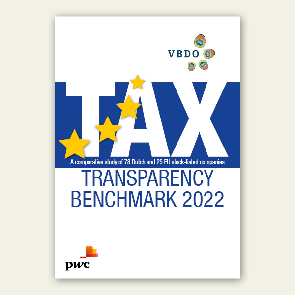 VBDO Tax transparency report 2022 voorkant