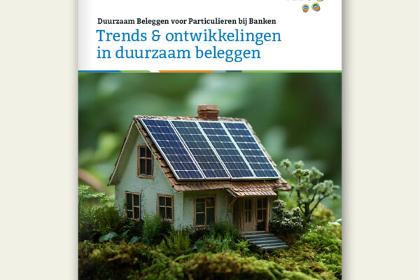 Voorkant rapport duurzaam beleggen door particulieren bij banken VBDO 2025